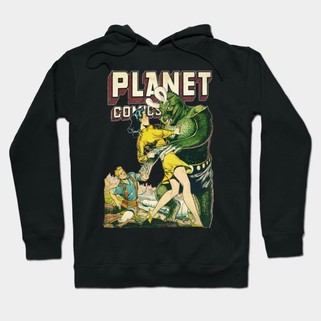 Planet Comics - Comic Book Cover Hoodie by The Blue Box